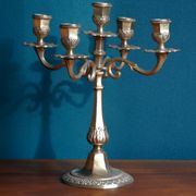 Brass chandelier, French candelabra of the 30s