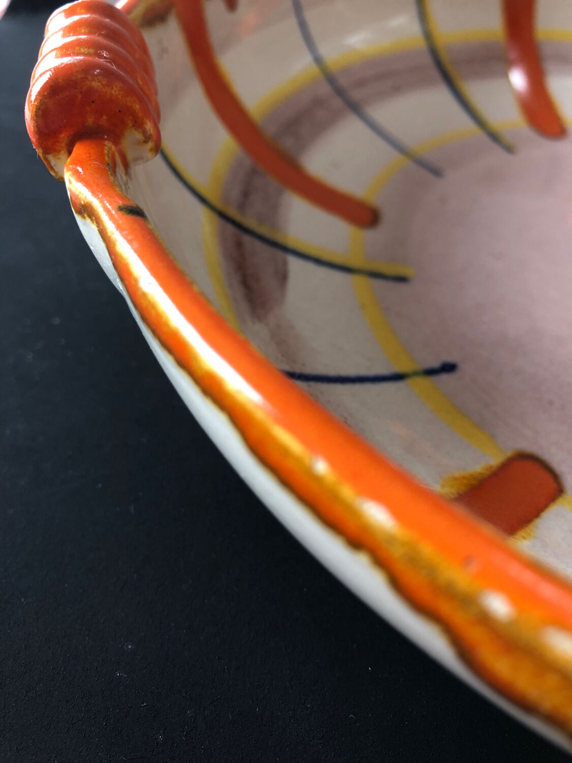 Abstract dish by Elfie Stadtler for Schramberg