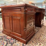 Classic English Chesterfield Partnerdesk Desk