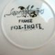 Lot of 2 large chocolate cups with saucers, FOX TROTT of SARREGUEMINES