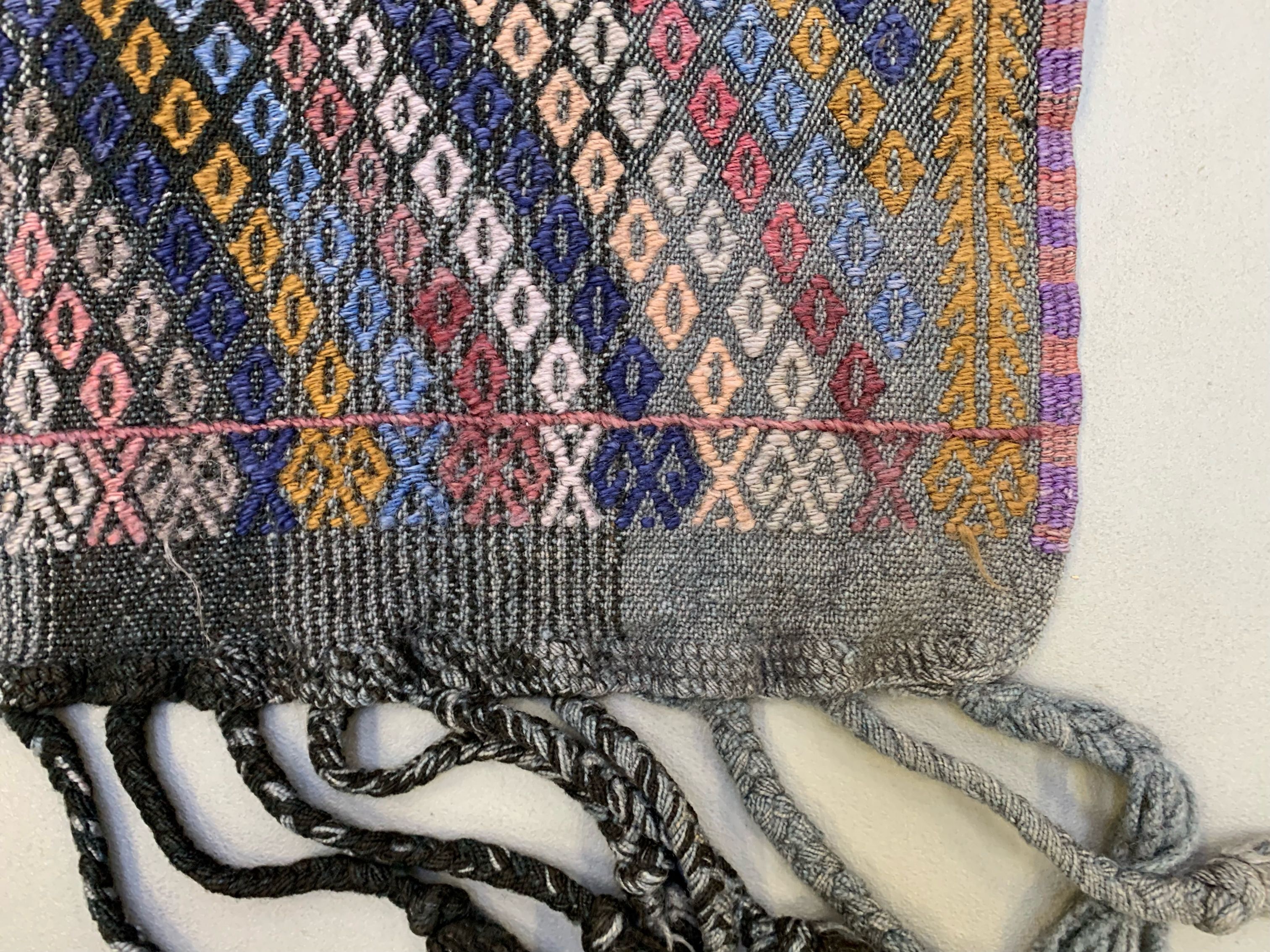 Small Vintage Turkish Kilim Rug 110x84 cm Wool Kelim