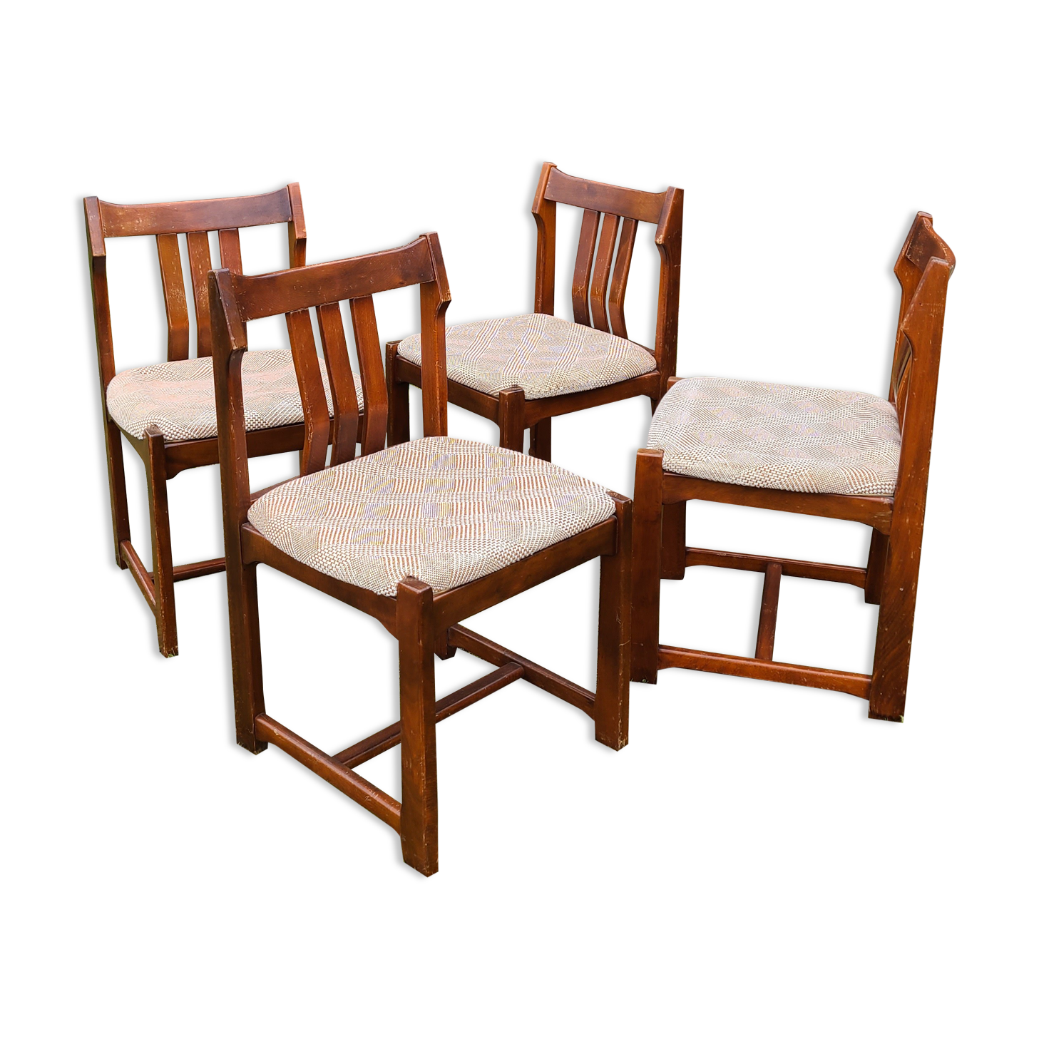 Set of 4 Scandinavian style chairs 1960