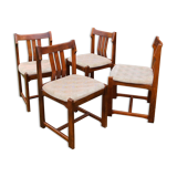 Set of 4 Scandinavian style chairs 1960