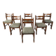 Vintage brutalist dining chairs, set of 6 - 1970s