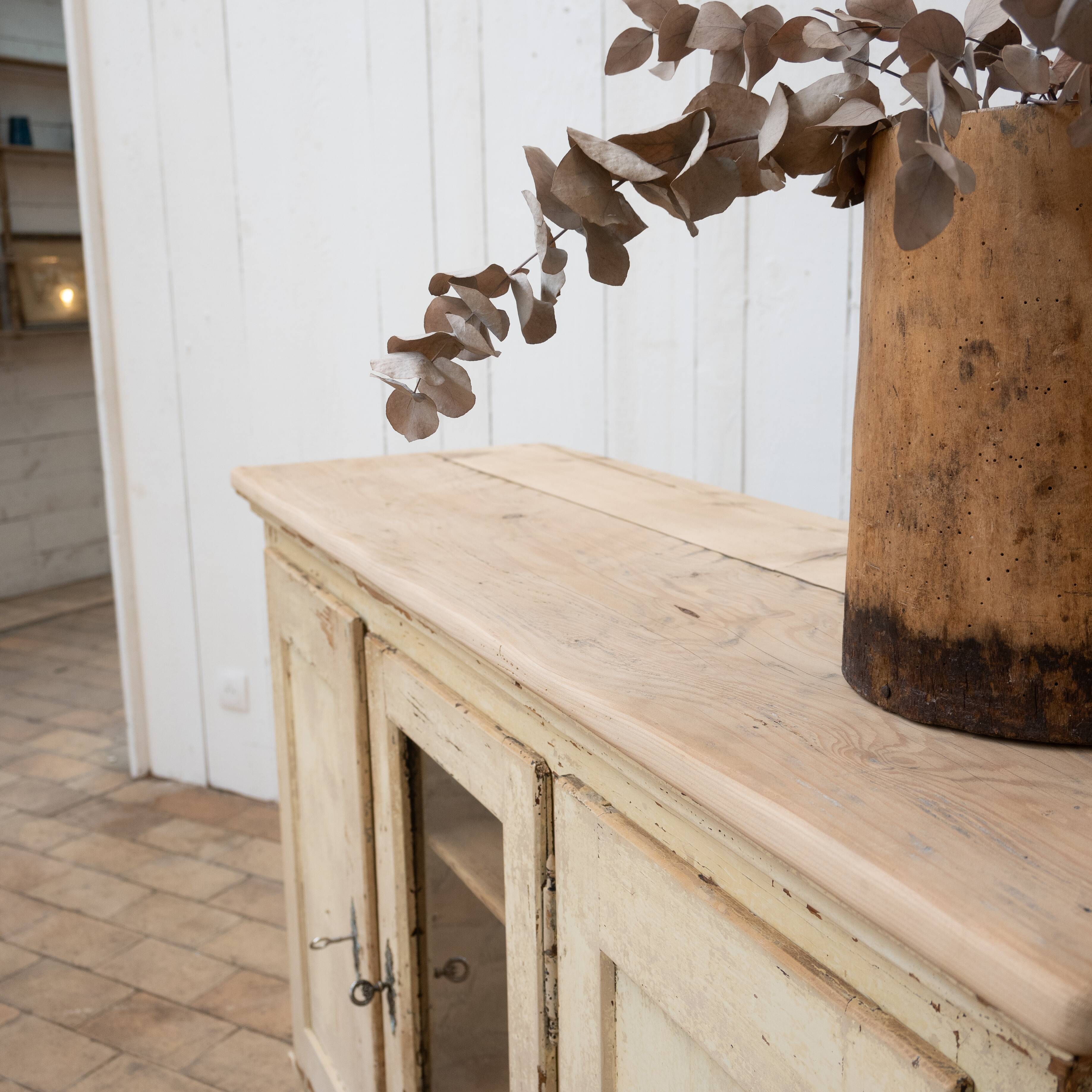 Wooden sideboard 3 doors early 20th