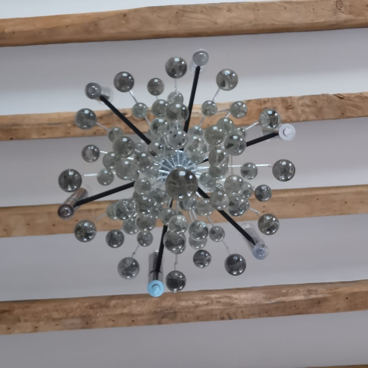 Murano 79-drop glass chandelier, circa 1965