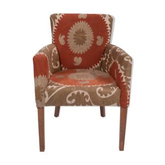 Suzani chair traditional bergere