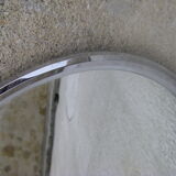 Chrome contour mirror Art Deco