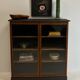 Oak showcase from the 50s
