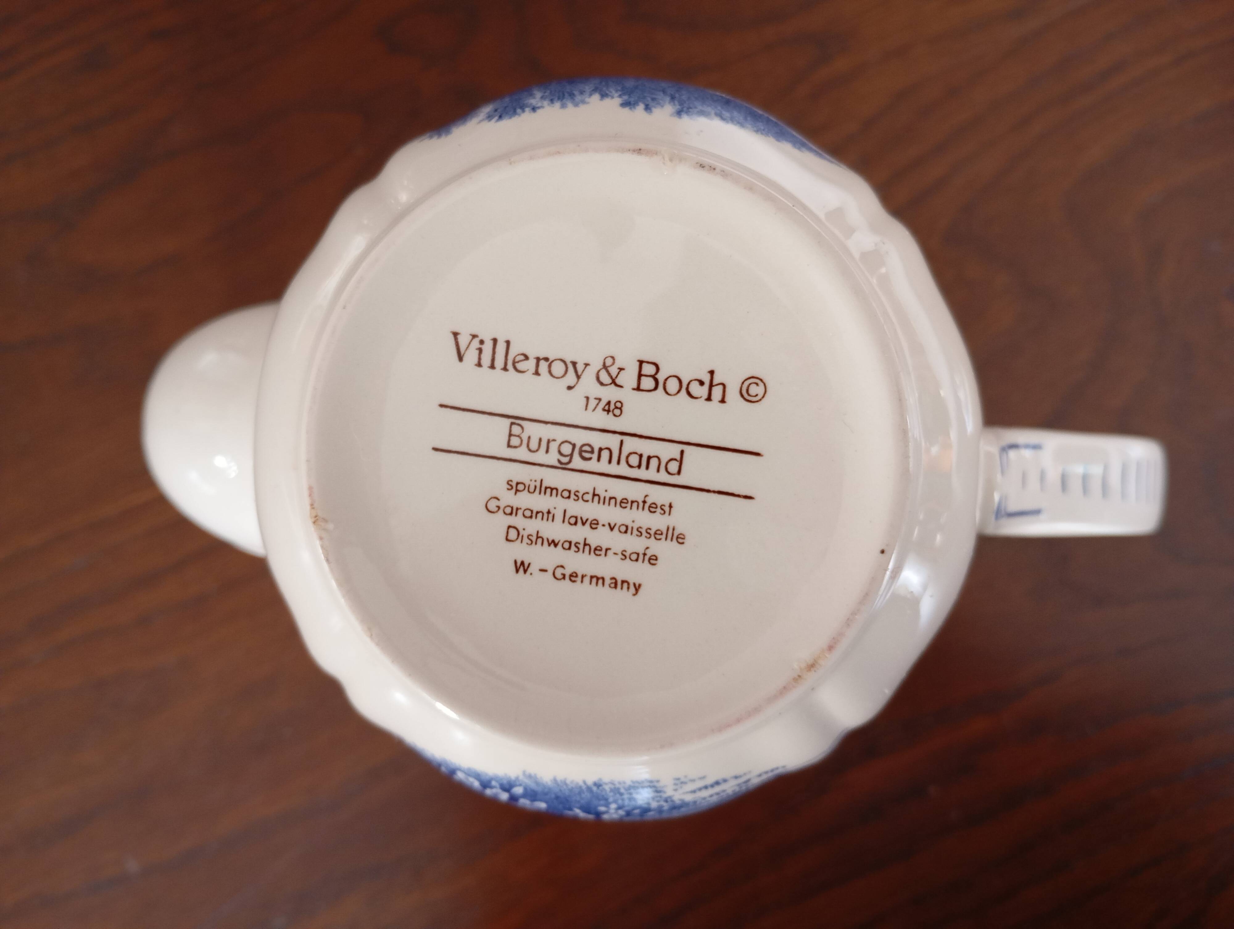 Verseuse 'Burgenland' bleu Villeroy & Boch