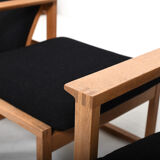 Børge Mogensen Sled Chairs BM-2254 and Stool 1960s