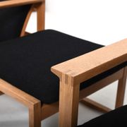 Børge Mogensen Sled Chairs BM-2254 and Stool 1960s