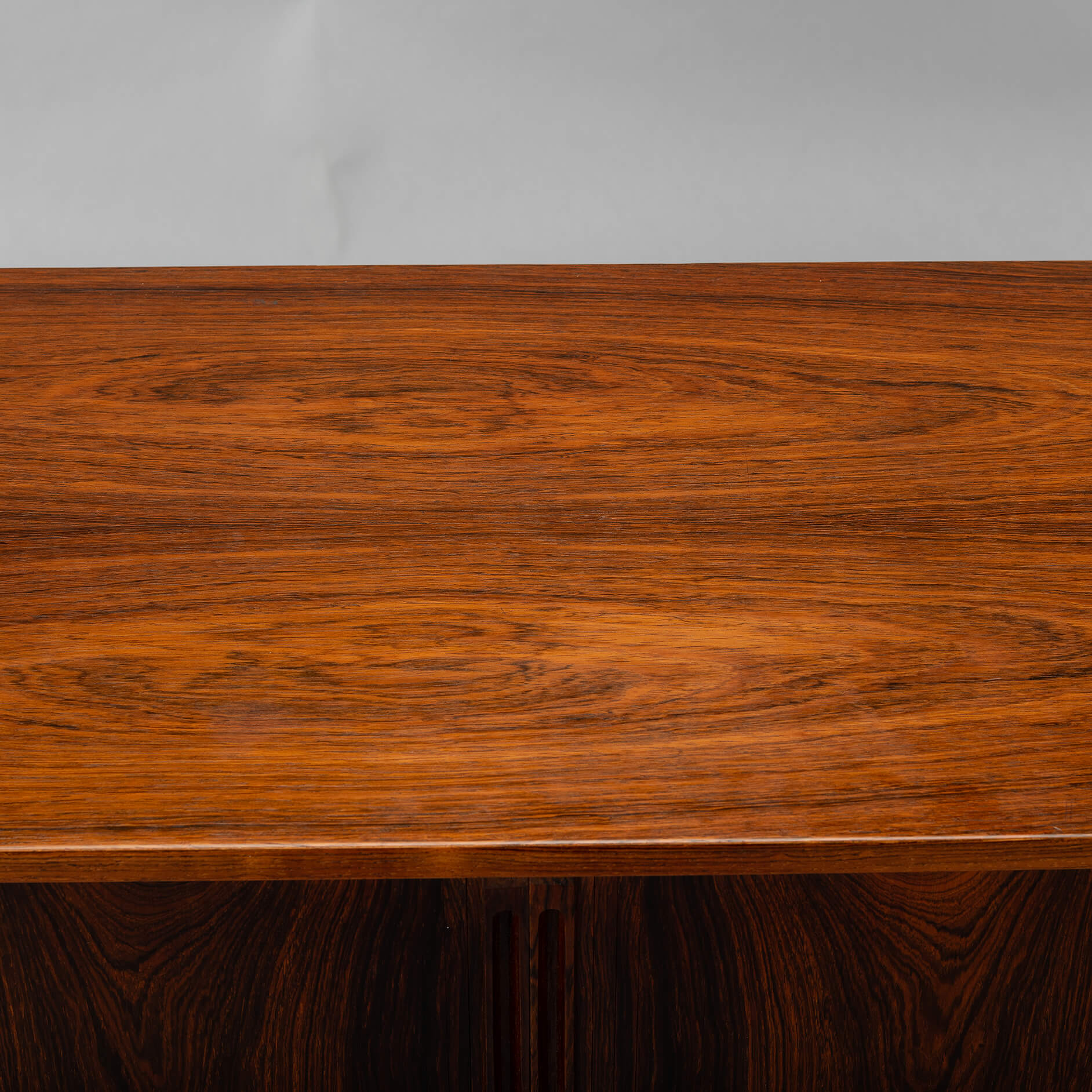 Danish Design Rosewood small chest for LP's with tambour doors, 1960s