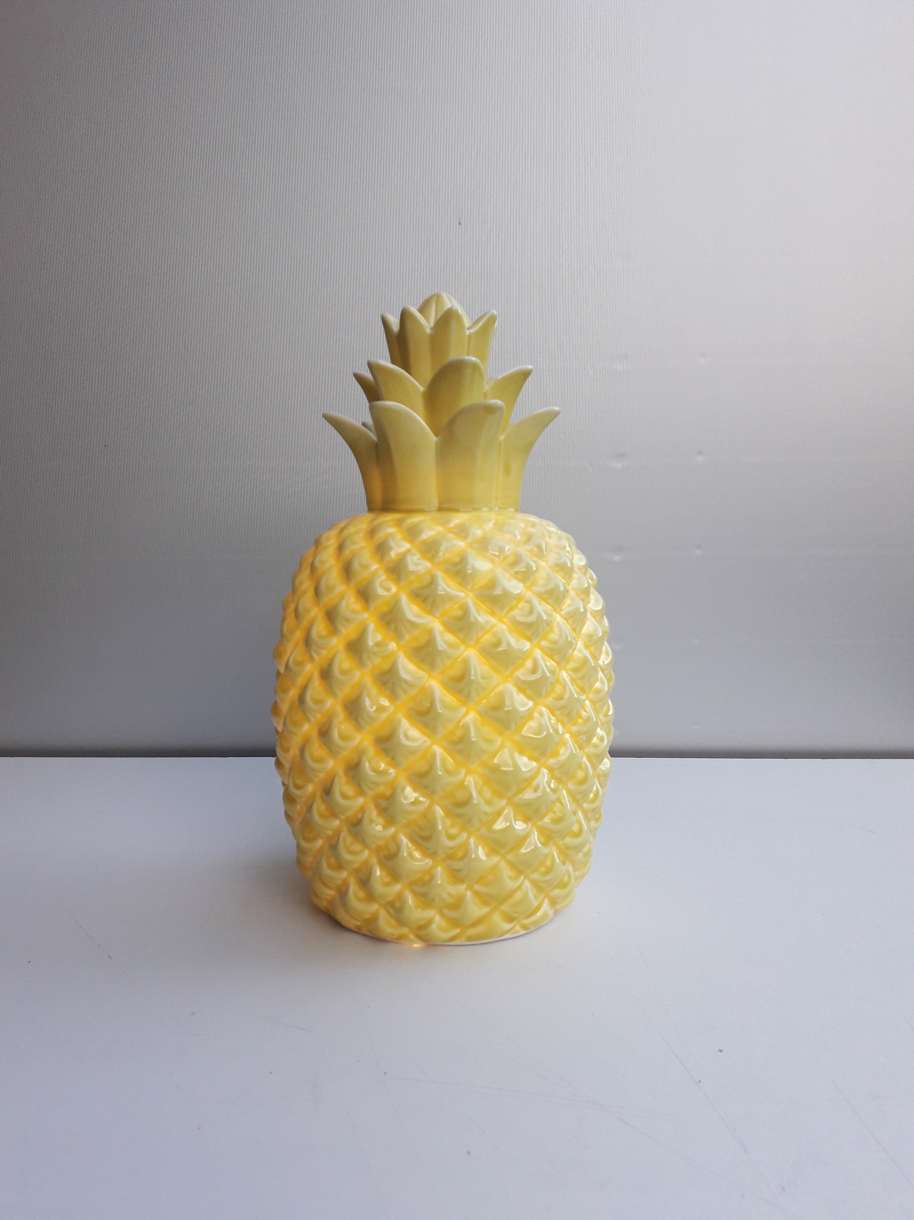 Ceramic pineapple lamp 1990 2000