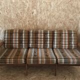 Vintage Scandinavian 3-seater sofa bench