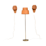 Lampadaire et appliques par Hans Agne Jacobsson Début des années 1960