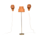 Lampadaire et appliques par Hans Agne Jacobsson Début des années 1960