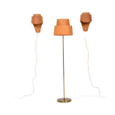 Lampadaire et appliques par Hans Agne Jacobsson Début des années 1960