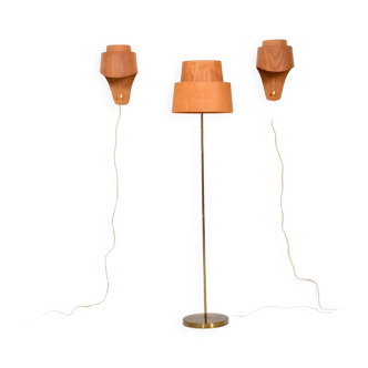 Lampadaire et appliques par Hans Agne Jacobsson Début des années 1960