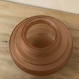 Pink glass ceiling lamp