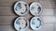 4 deep plates in Sarreguemines earthenware, Tsarine model