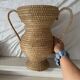 Straw amphora in Burgundy style 35 cm, French wickerwork.