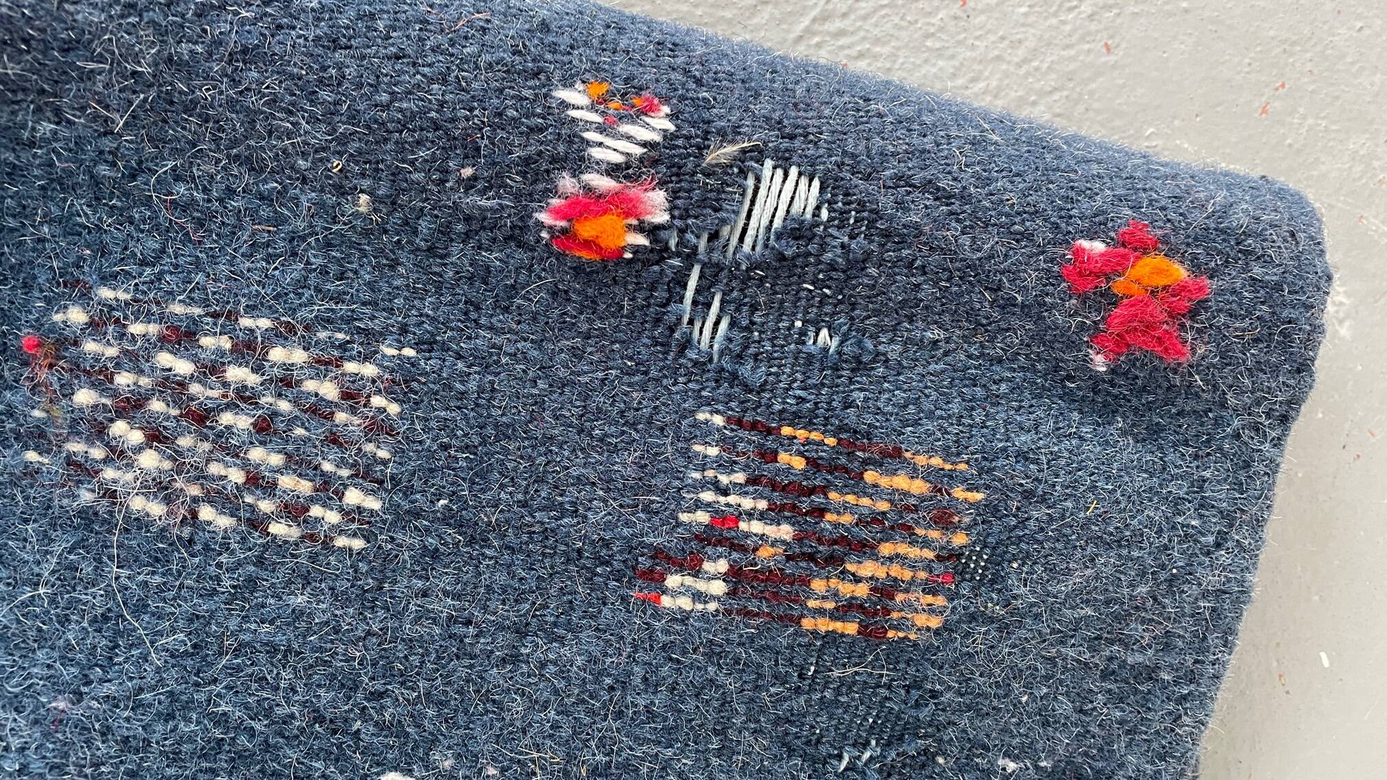 Berber Kilim Hallway Rug VINTAGE Velvet Patterns