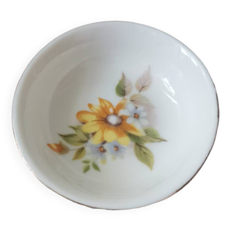 Petite coupelle en porcelaine vintage motif fleurs