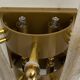 Pair of 20th Century Modern Sconces in Frosted Murano glass and Gold Leaf