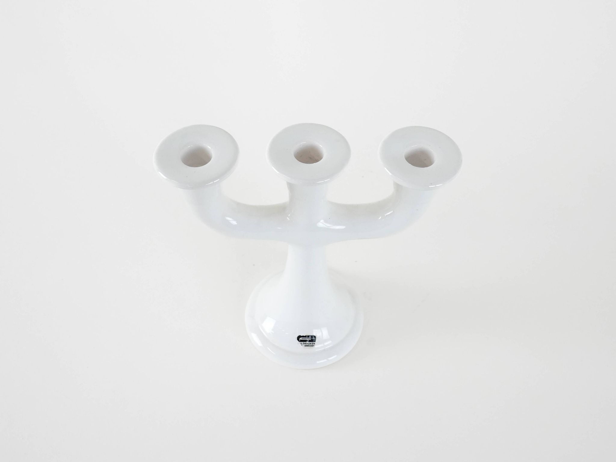 Ceramic candle holder, Swedish design, 1970s, manufacturer: Guldkroken Hjo
