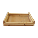 Tray in rattan and bamboo 70s