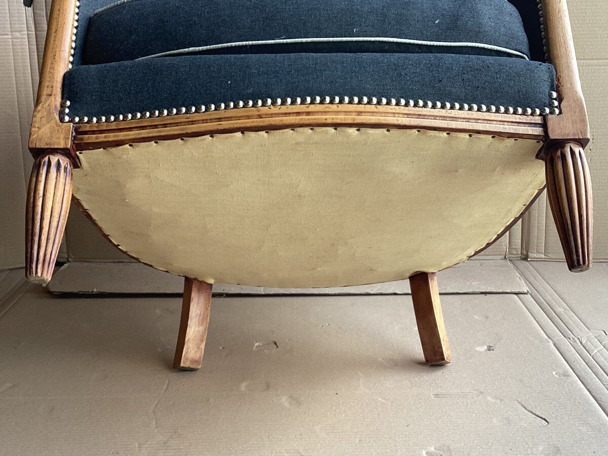 Armchair shepherdess gondola Art Deco 1930 redone