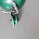 Green glazed ceramic pulley suspension