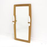 Miroir scandinave en chêne, Suède 1960