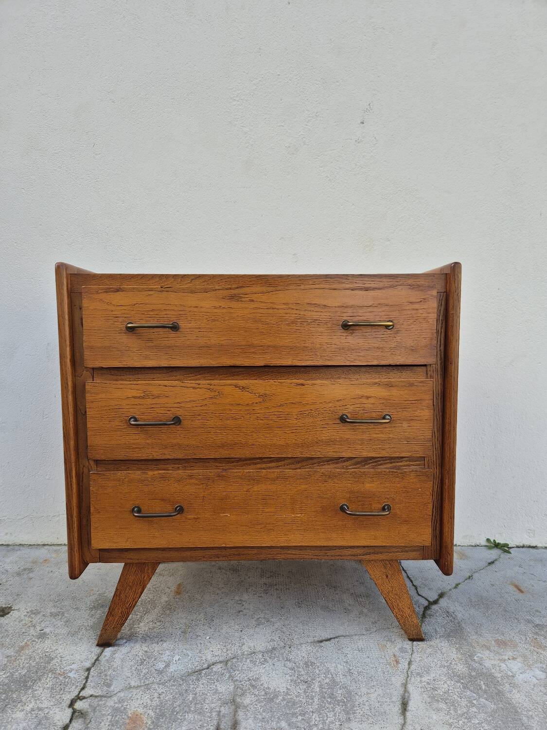 Commode vintage design pieds compas 1950s
