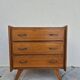 Commode vintage design pieds compas 1950s