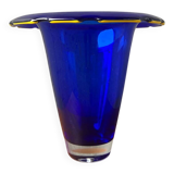 Large blue Murano glass vase, 1960s