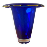 Large blue Murano glass vase, 1960s