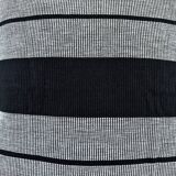 Woven striped cushion