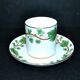 Old STAFFORDSHIRE English porcelain coffee cup litron ivy decor