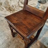 Set of 2 Antique Oak Chairs – 19th Century, Auvergne