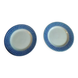 Flat plates Digoin Jacquot flowers