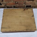 Sandblasted wood chest