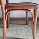 Paire de chaises bistrot en bois signées Thonet, années 1940