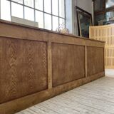 XL oak counter, trade furniture with multi-drawers