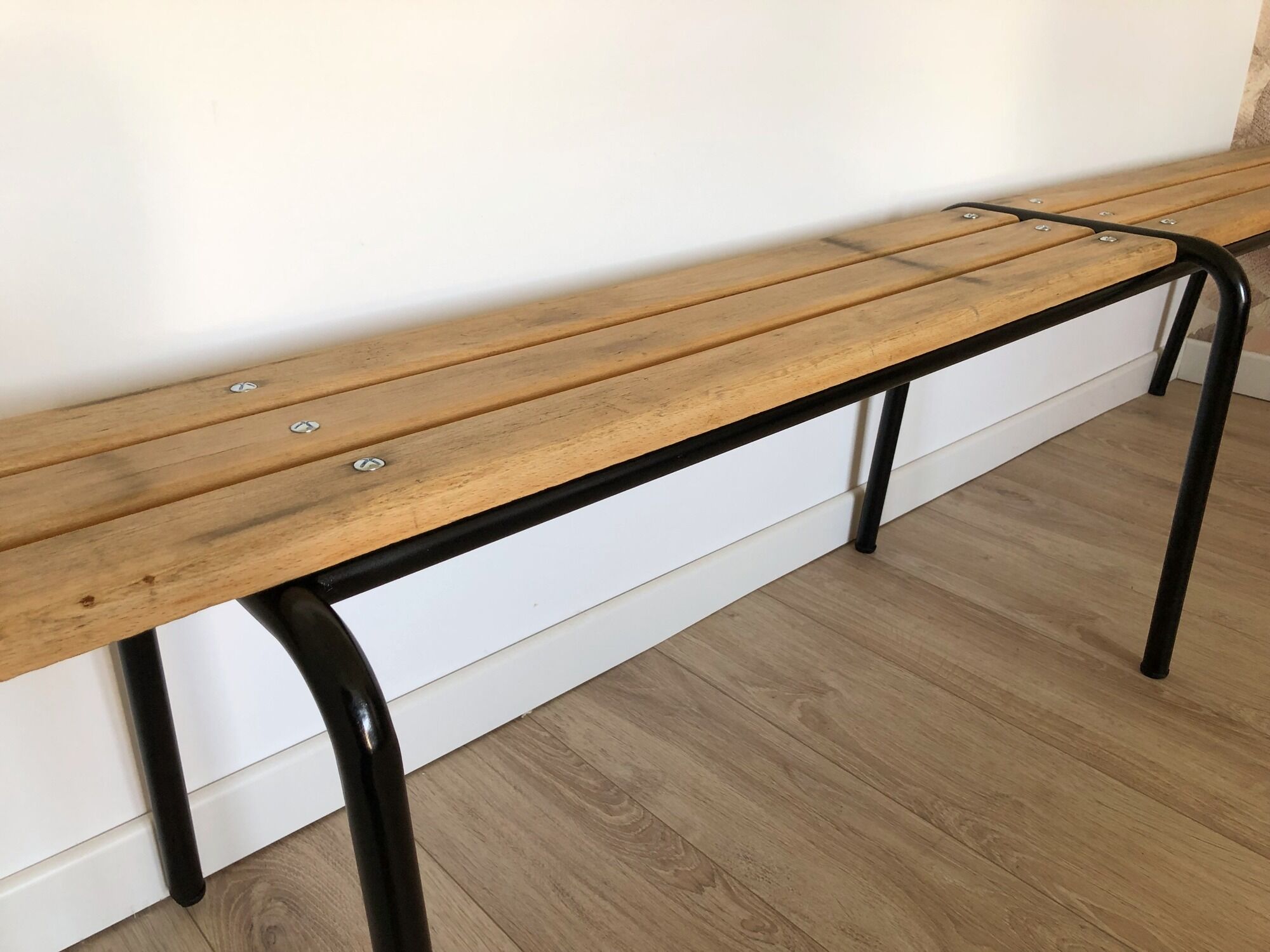 Former school bench from the 60s, adult model