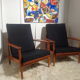 Pair of scandinavian armchairs of the years 60