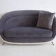 Grey velvet sofa by Guglielmo Veronesi for ISA, circa 1950.