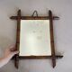 Old wooden mirror