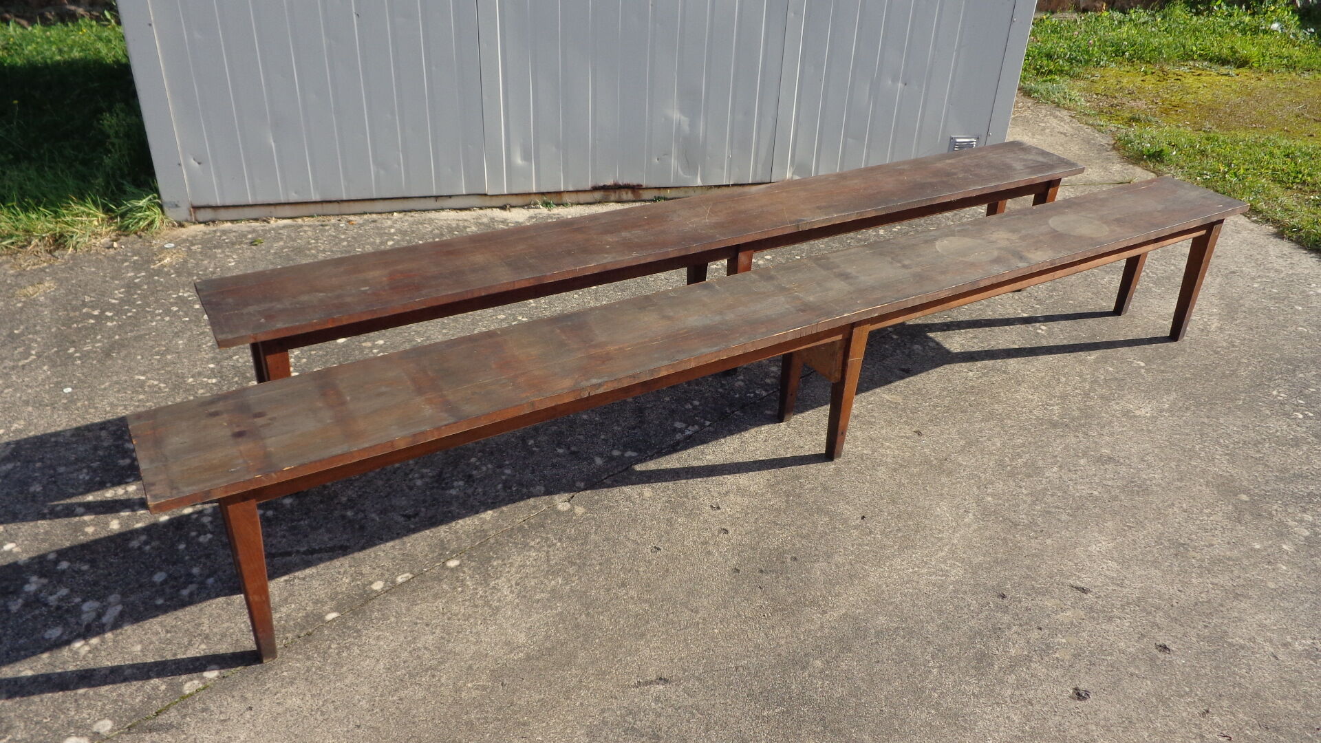 Set de 2 bancs de ferme